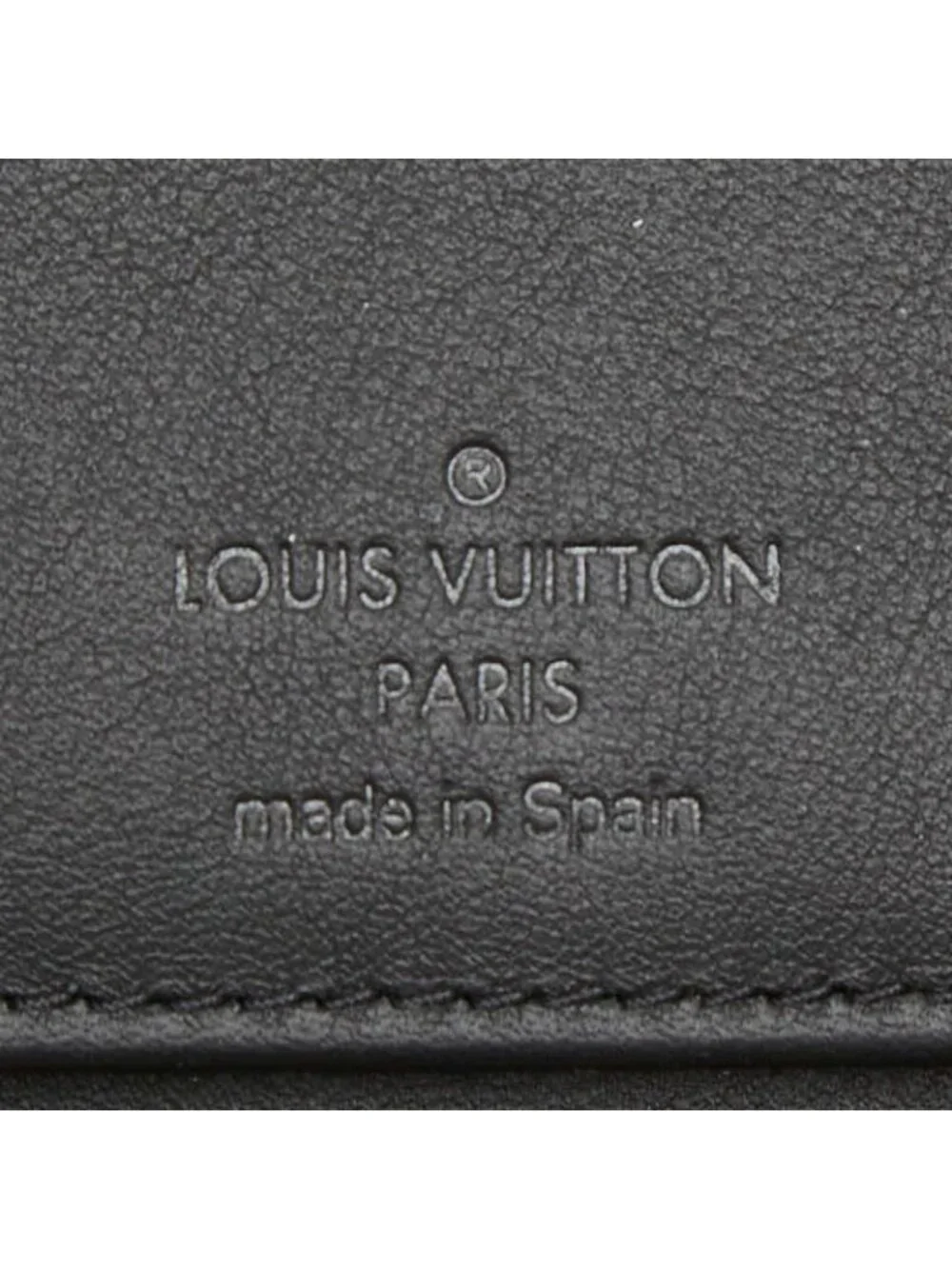 Louis Vuitton Monogram Shadow Zippy Wallet Vertical Zip Around Black Leather